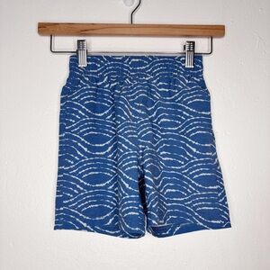 Faherty Kids Beacon Blue Swim Trunks Size 5